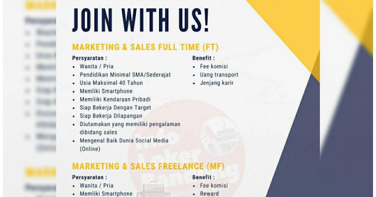 Lowongan Kerja Full Time & Freelance Telkom Indohome ...