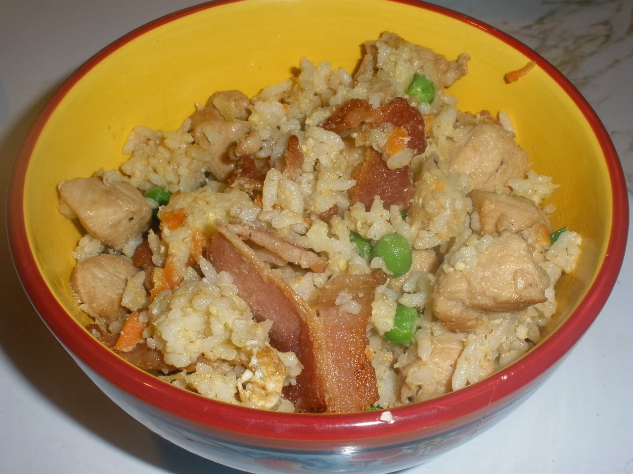 Rachel's Recipes Chicken & Bacon Fried Rice