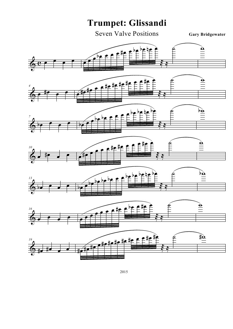 Trumpet Trumpet Glissandi