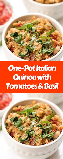 One-Pot Italian Quinoa with Tomatoes & Basil