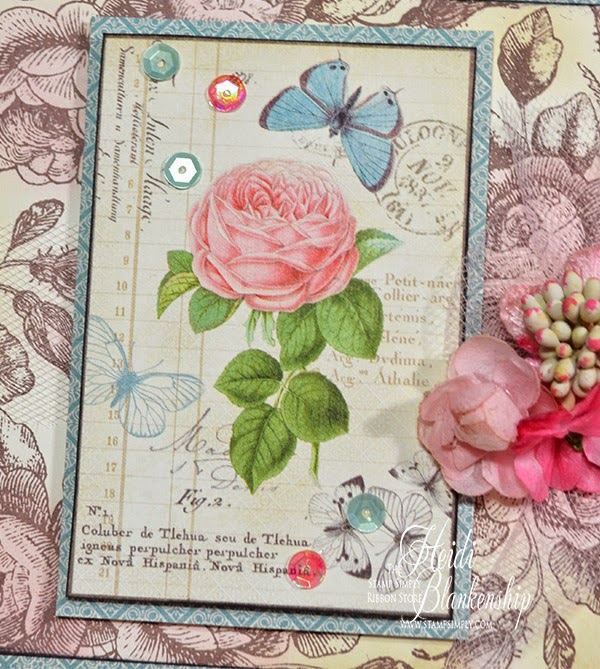 Embellished Dreams: The Stamp Simply Ribbon Store - Botanical CAS Card