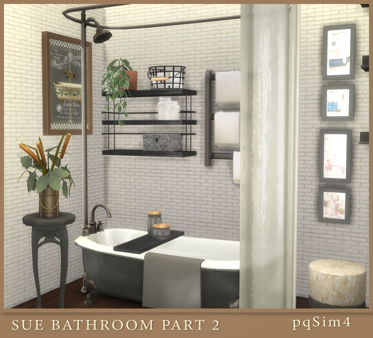 Sue Bathroom Part 2. The Sims 4 Custom Content.