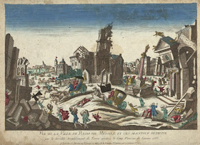 Before photography was possible, copper plate engravings served to record major events, including the 1783 earthquakes