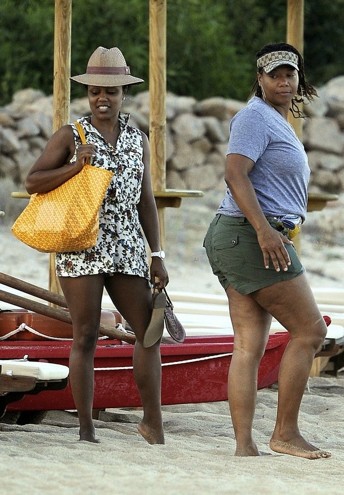 Queen Latifah seen with Girl friend in Italy on Romantic Vac