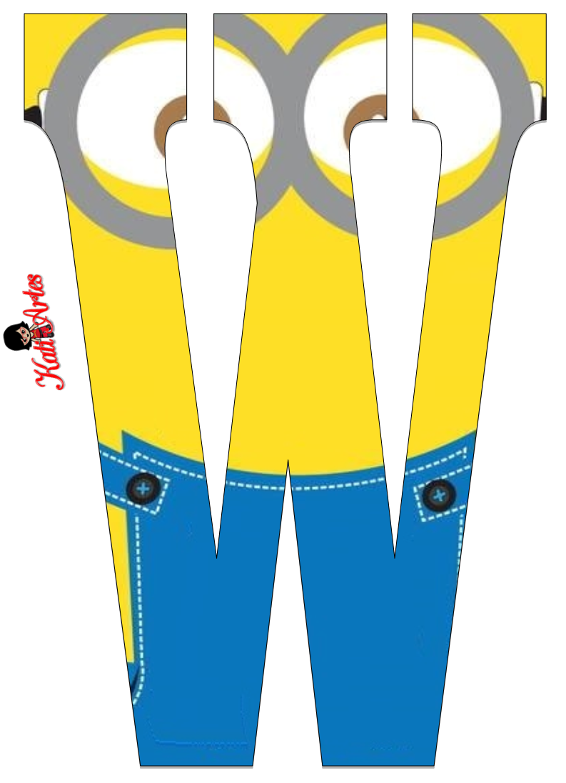 Minion Letters Printable