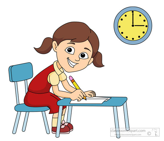 clipart of child taking test - photo #12