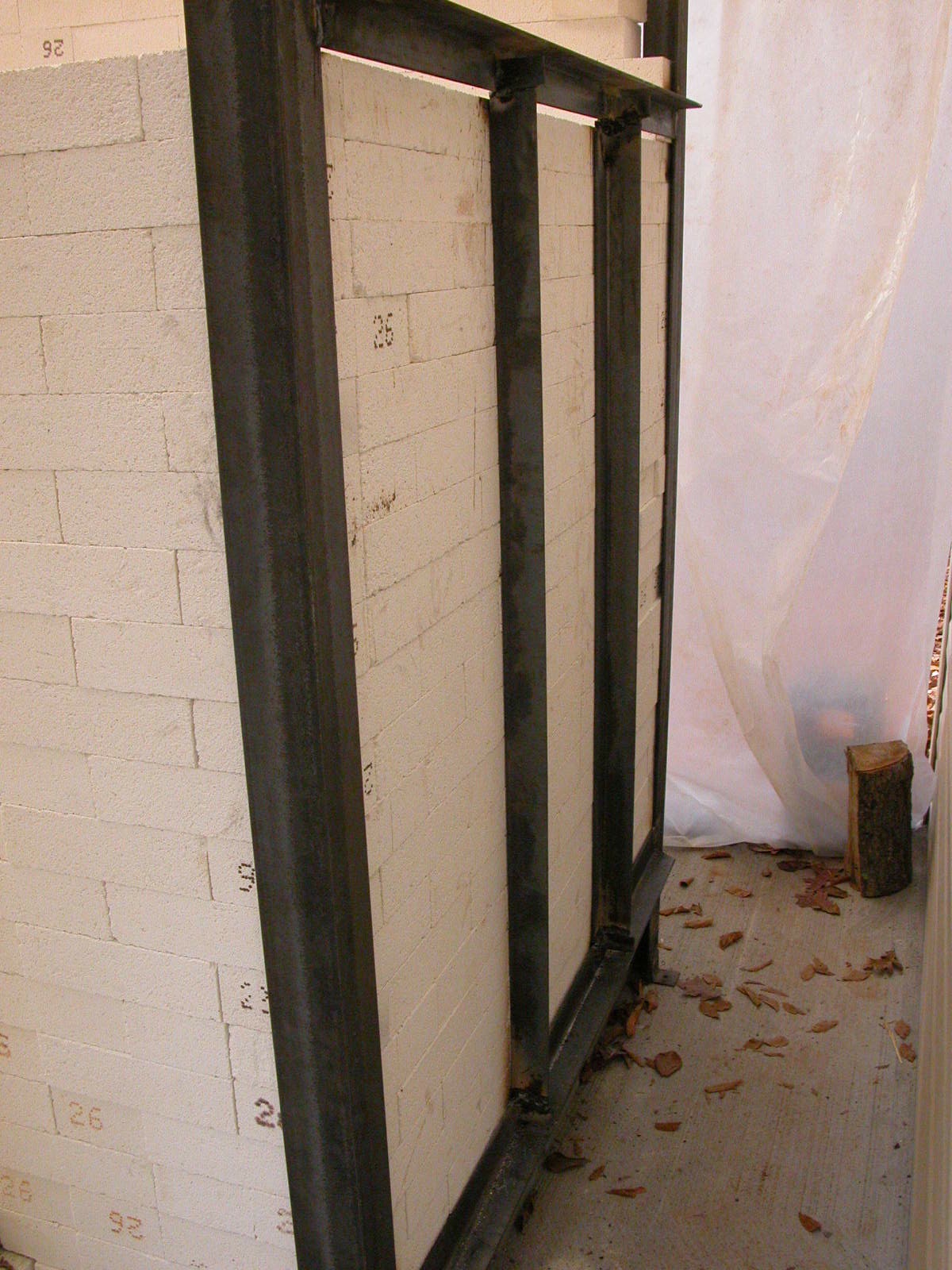 Kiln Project Attaching Angle Iron