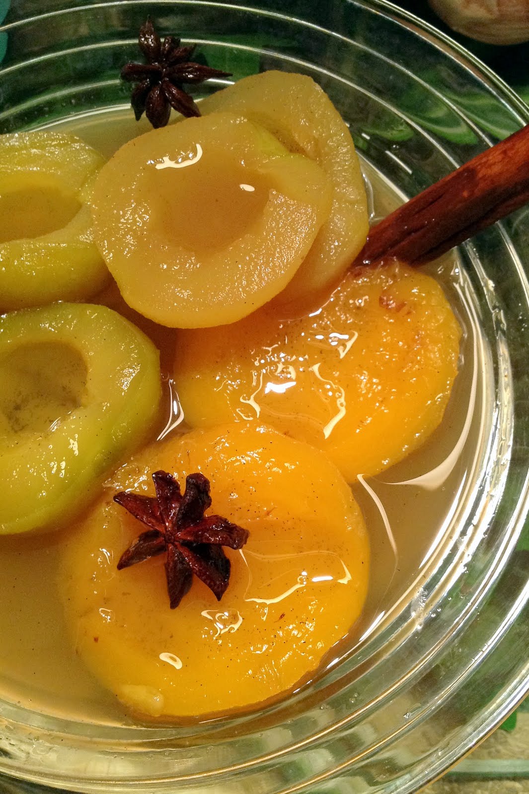 FFWD Poached apples and peaches