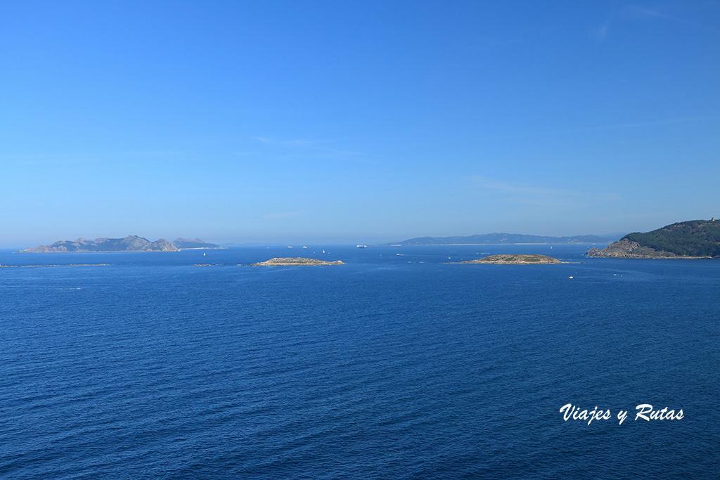 Vistas de las Islas Cíes desde Bayona, Pontevedra