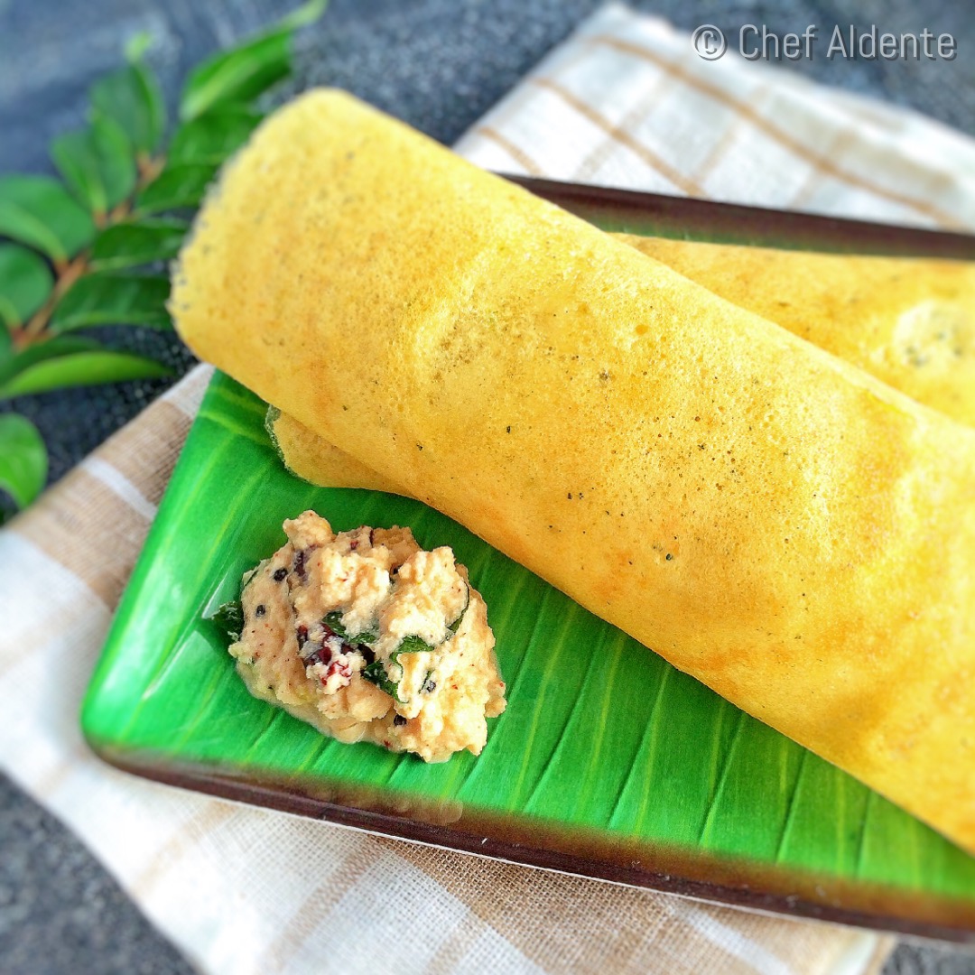 Chef Al dente Moong Dal Dosa