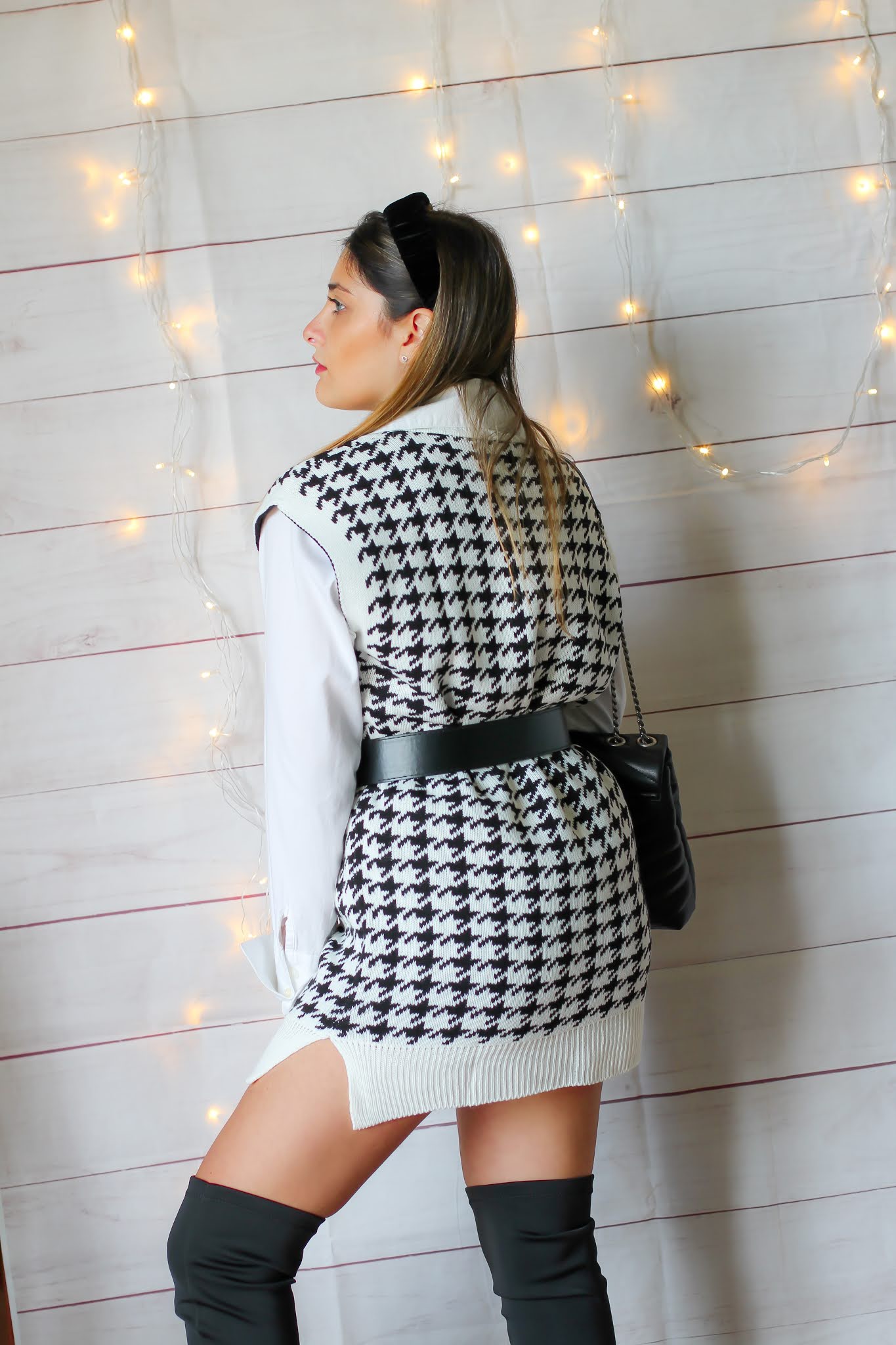 Gilet dress pied de poule la tendenza Autunnoinverno 2020/21 La