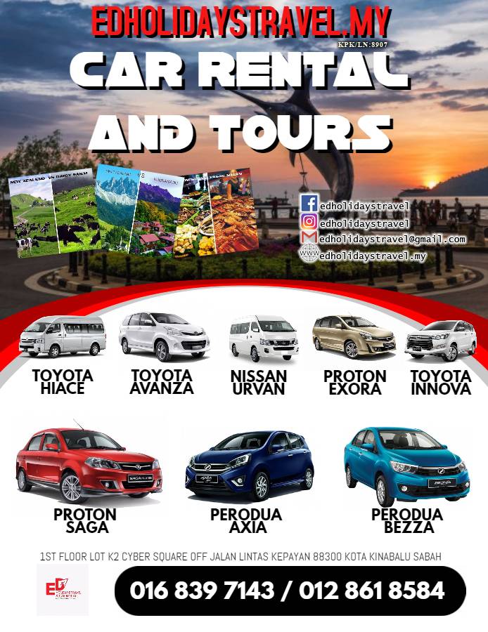 Kereta Sewa Kota Kinabalu – ED HOLIDAYS TRAVEL & CAR RENTAL