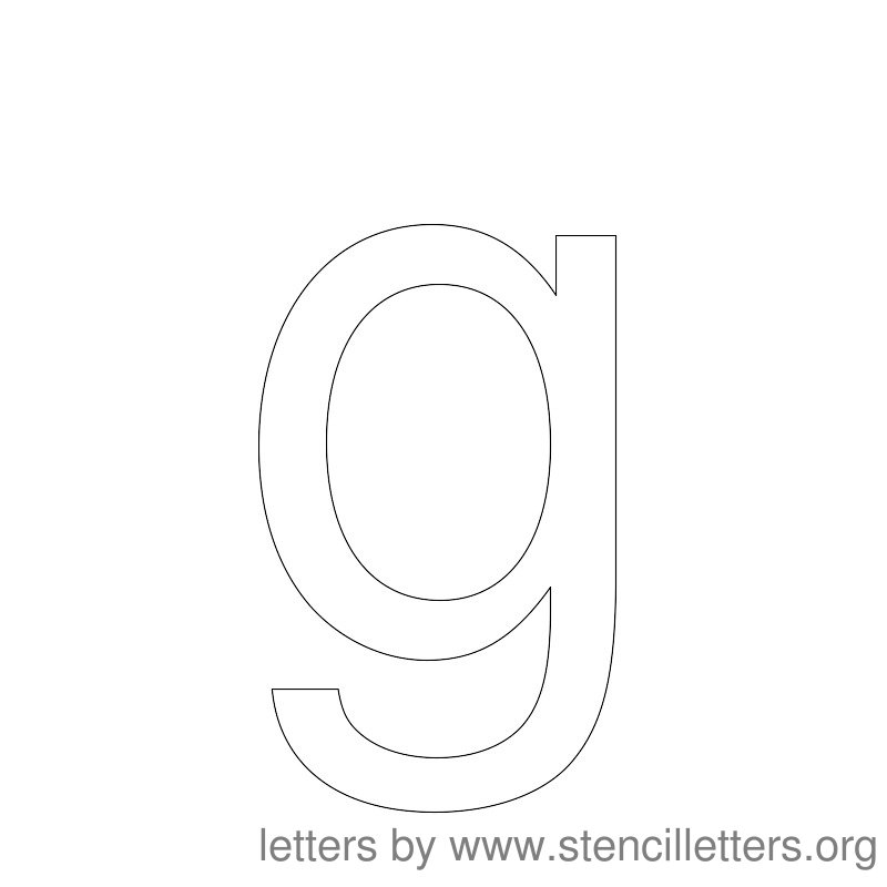 Bubble Letters Lowercase G - Birthday Letter