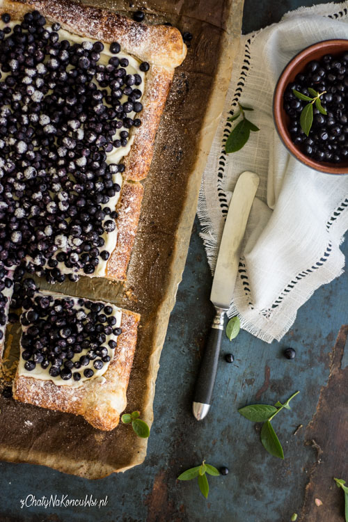 tarta z ciasta francuskiego Szybki deser na lato