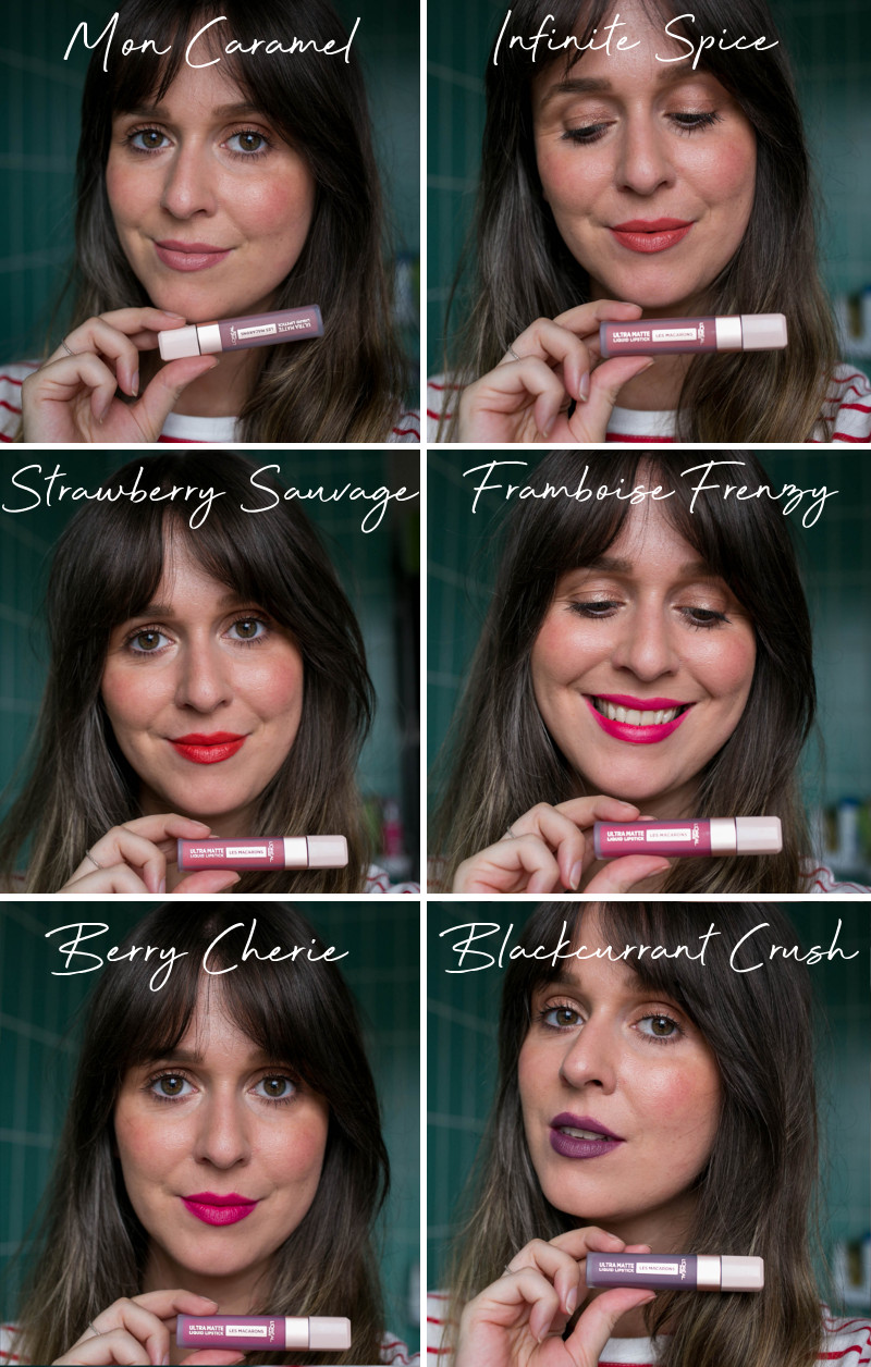 Les Macarons liquid lipstick by L'Oréal Paris swatches