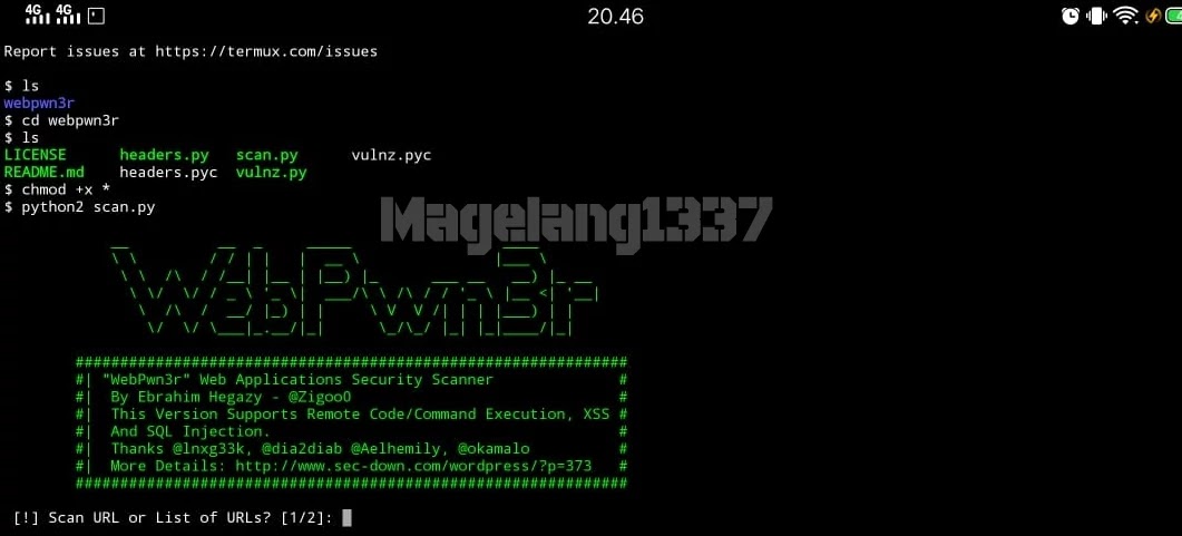Mencari Bug Celah Website Dengan Termux