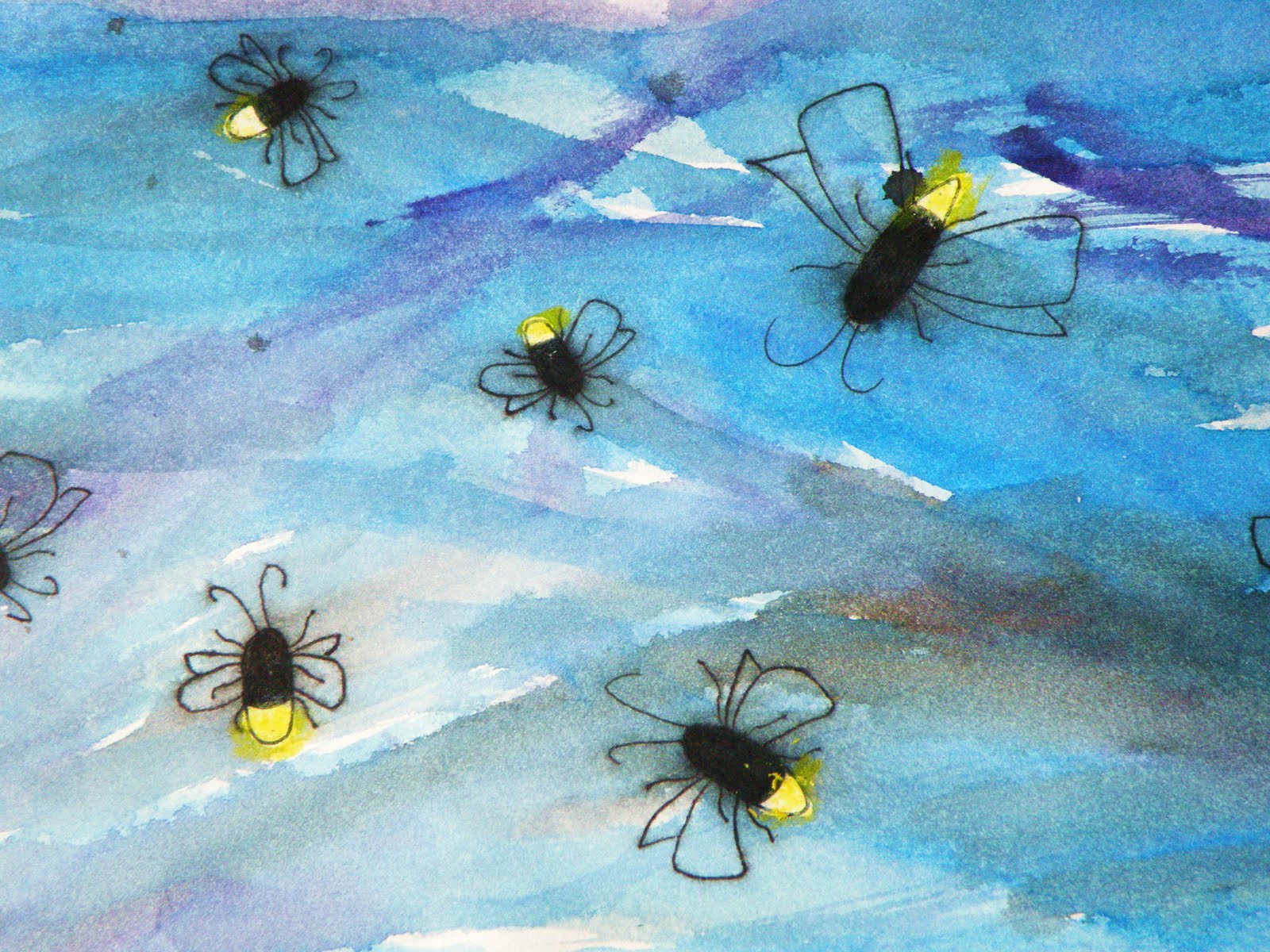 Toddler Approved! Crayon Relief Fireflies