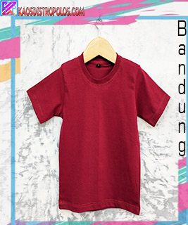 KAOS POLOS ANAK WARNA MAROON