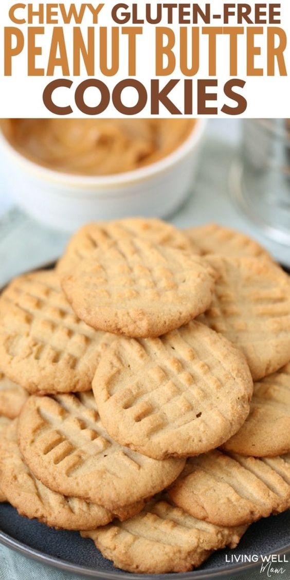 Chewy Gluten-Free Peanut Butter Cookies