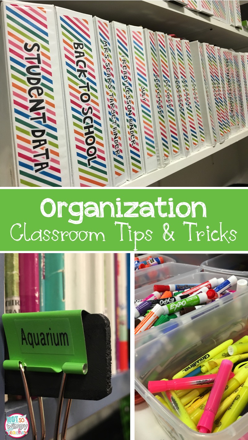 Classroom Organization - Not So Wimpy Teacher