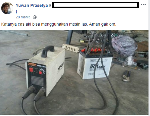 Ngecas Aki Menggunakan Mesin Las Amankah Lks Otomotif