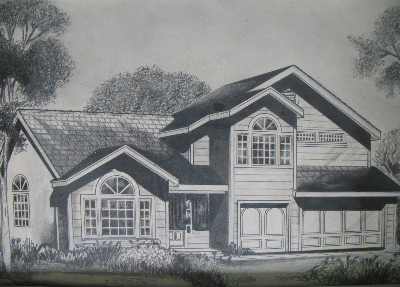 Easy House Drawings In Pencil Modern House