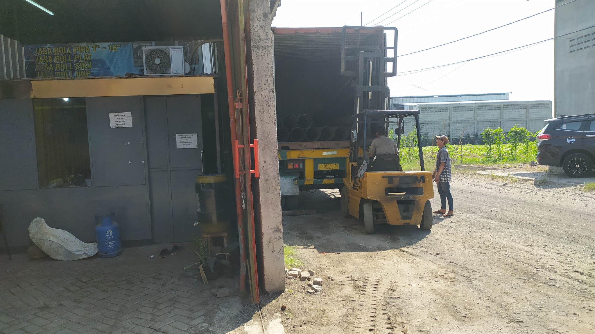 Jasa Roll Pipa Banding PipaUkuran Besar Murah Di Surabaya