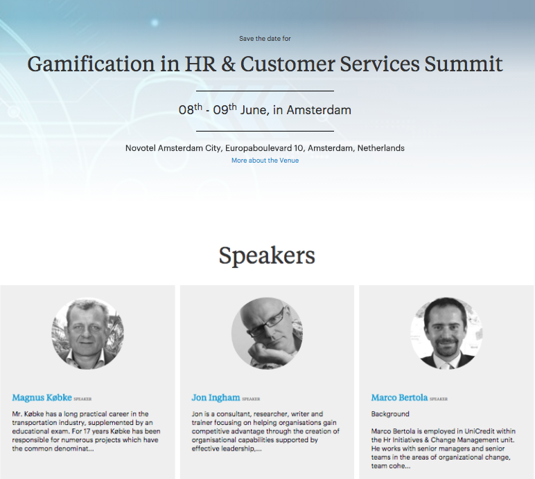 Fleming Gamification in HR & Customer Service Summit Strategic Human
