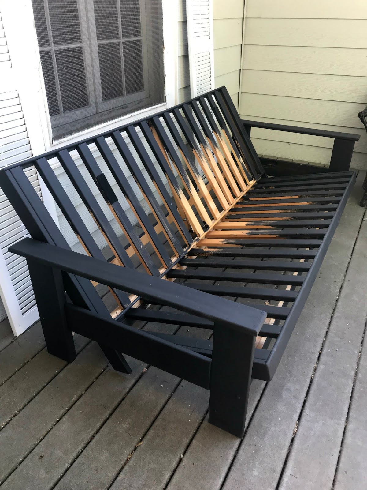 A Futon Makeover Using Chalk Paint The Wicker House
