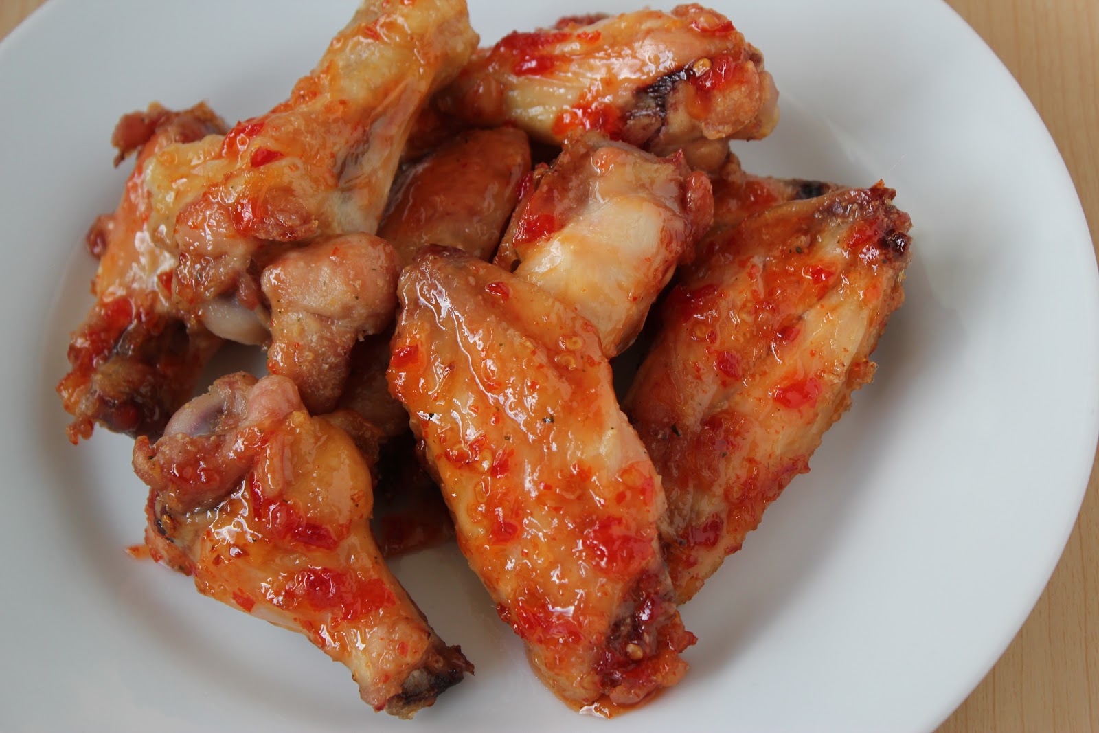 Baked Sweet Chilli Chicken Wings Recipe
