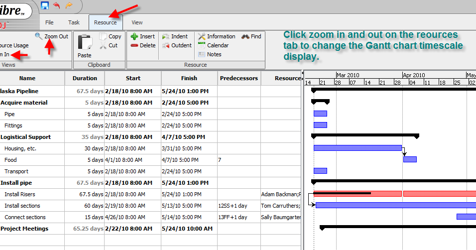 Orange Coast Database Associates Changing Timescale In Project Libre orange-coast-database-associates-changing-timescale-in-project-libre