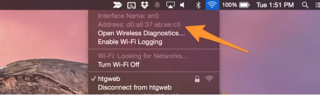 Find your MAC Address Find your MAC Address
