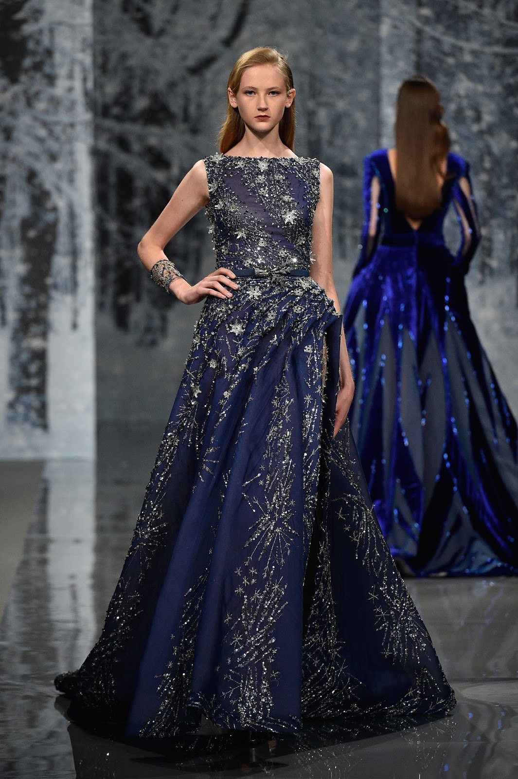 ZIAD NAKAD - Paris Fashion Week Fall-Winter 2017-2018 “THE SNOW CRYSTAL FOREST” during Paris Haute Couture Fashion Week