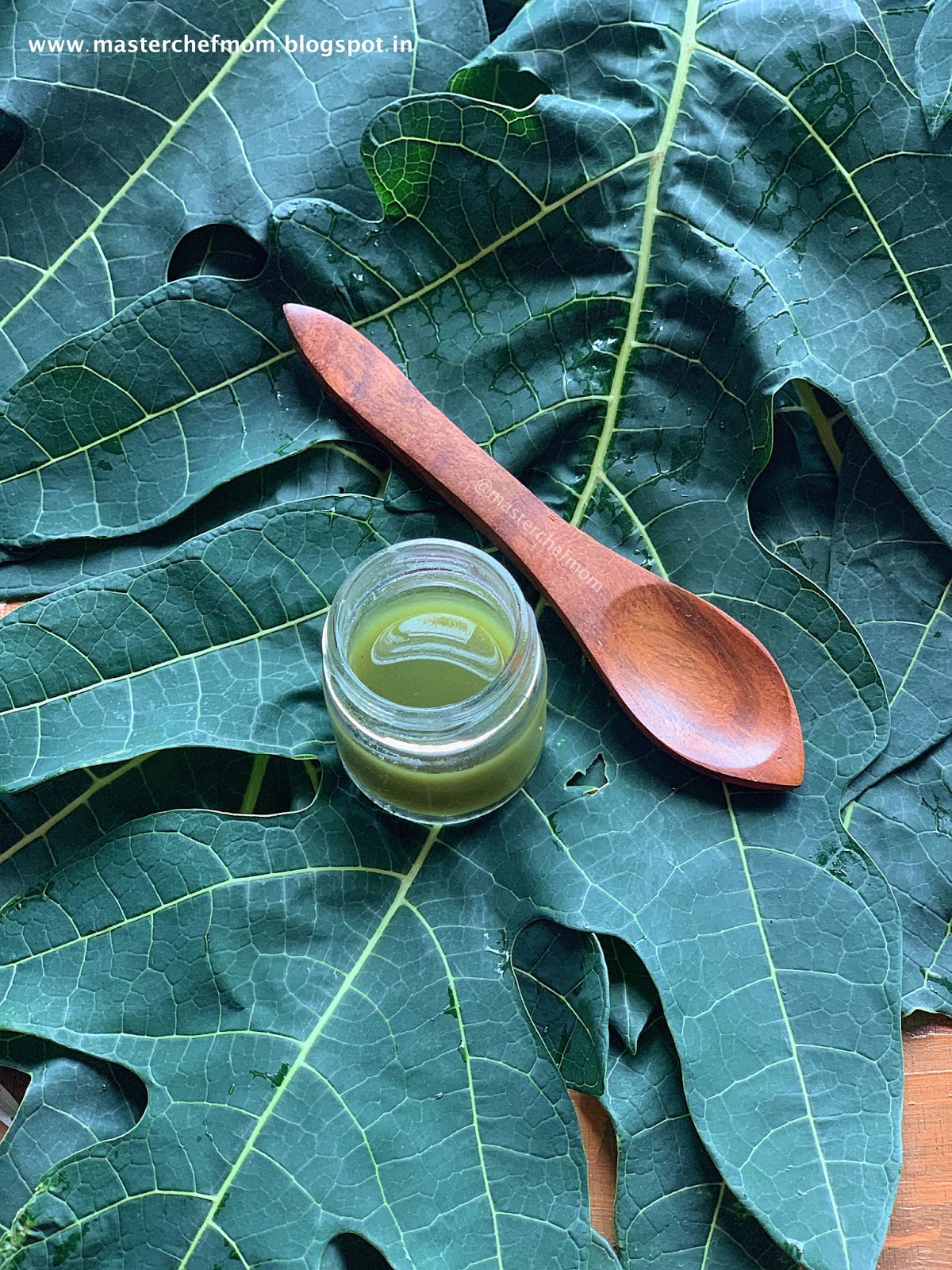 MASTERCHEFMOM How to make Papaya Leaf Juice Papaya Leaf Extract
