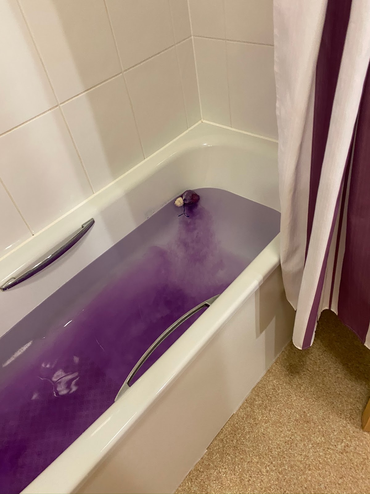 Even the Bath Bombs are purple