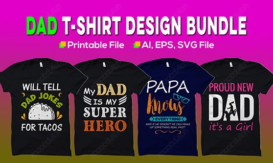 Dad t shirt design bundle - Tees Vector