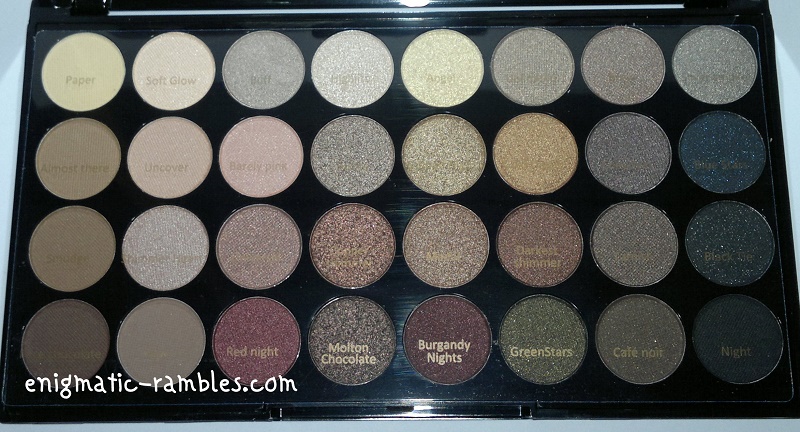 Makeup-Revolution-32-Flawless-Eyeshadow-Palette-Review-Swatches