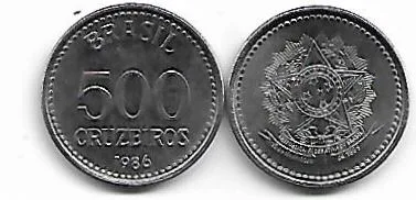 Moeda de 500 Cruzeiros, 1986