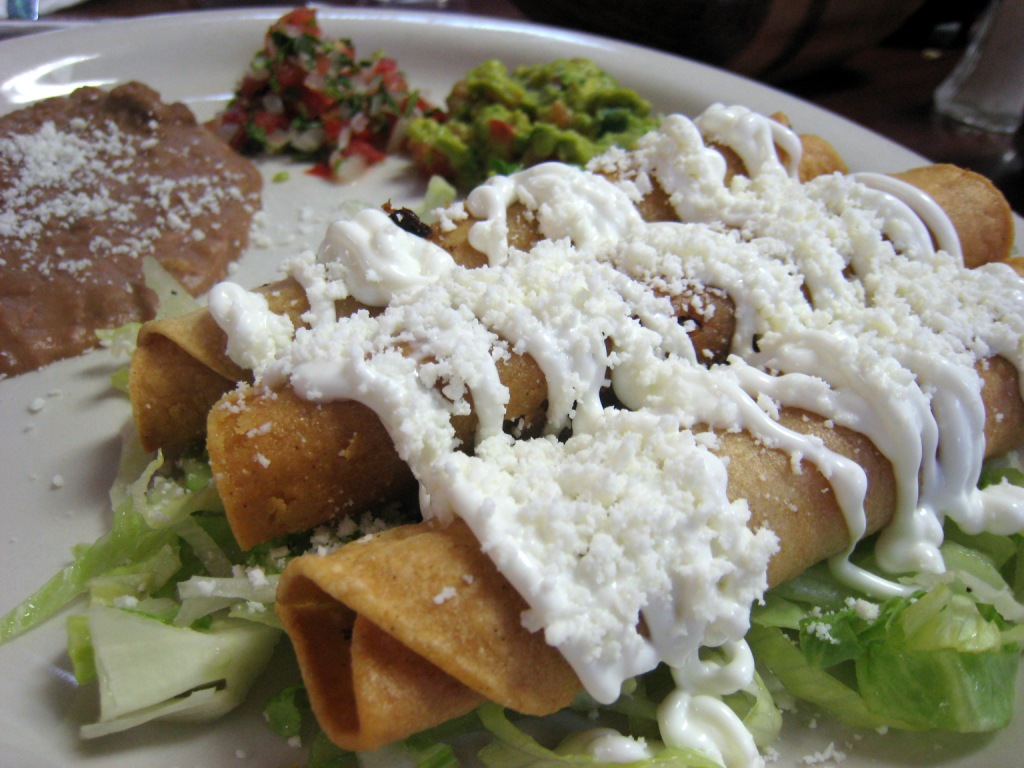 Bikol Express Flautas and Quesadillas