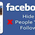 How to Hide Who You Follow on Facebook