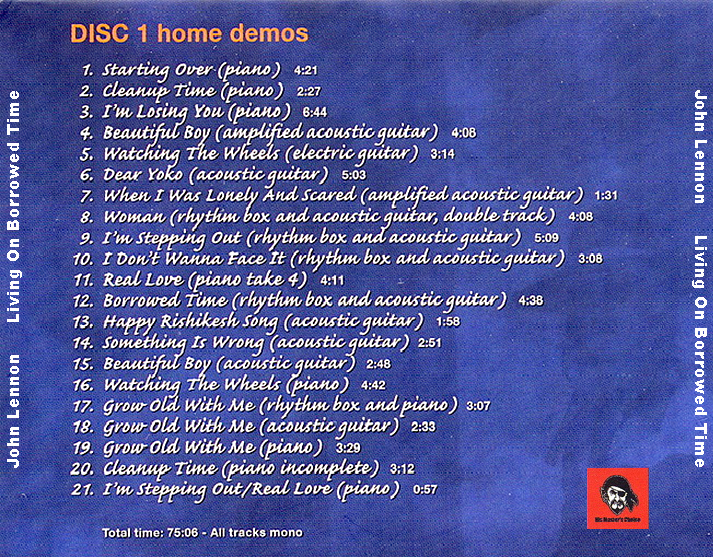 the blog nobody reads BIG O LENNON HOME DEMOS DOUBLE F