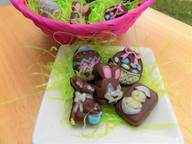 A picture of homemade Easter candy on a dish