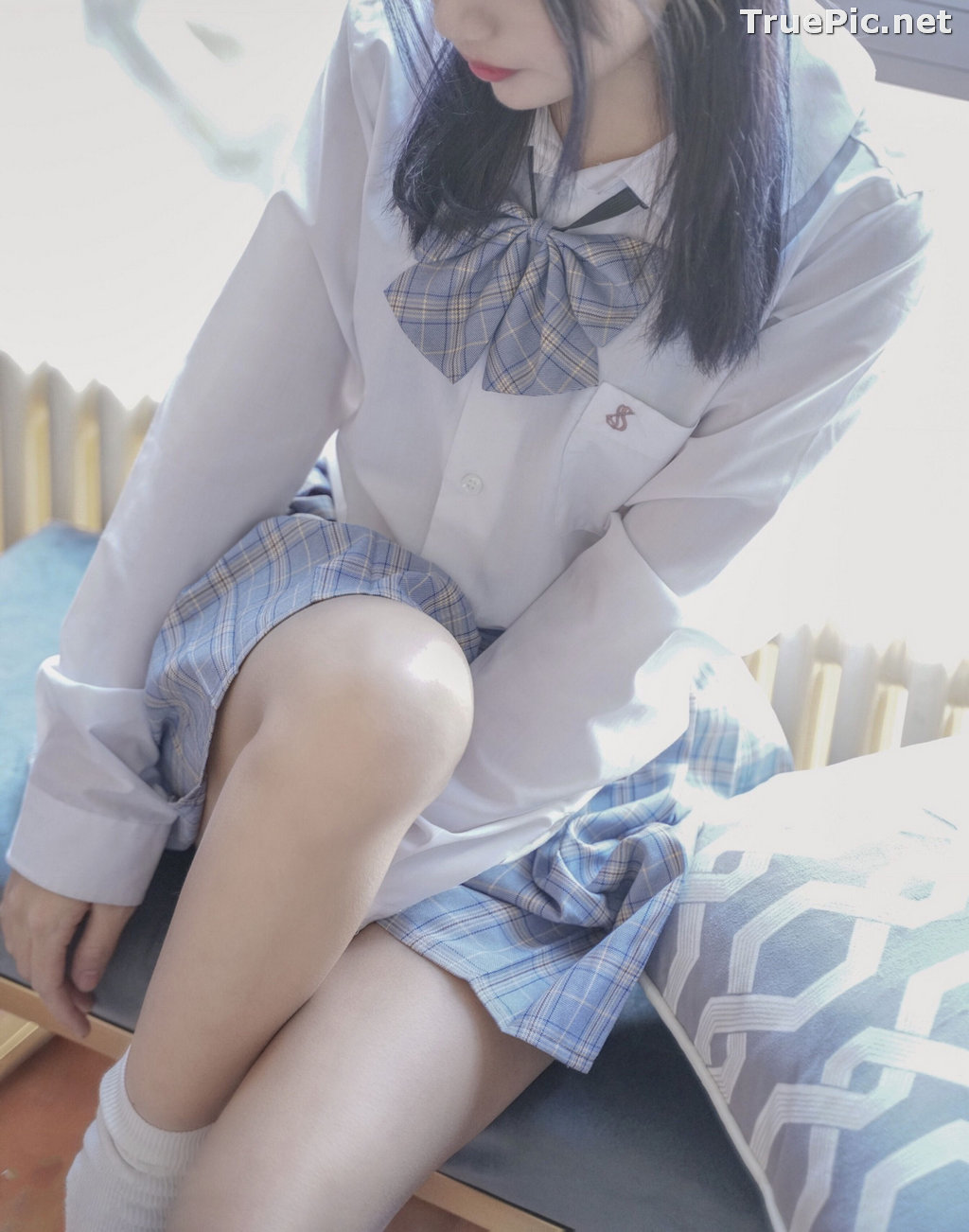 Image [MTCos] 喵糖映画 Vol.047 – Chinese Cute Model – Sexy Student Uniform - TruePic.net - Picture-5