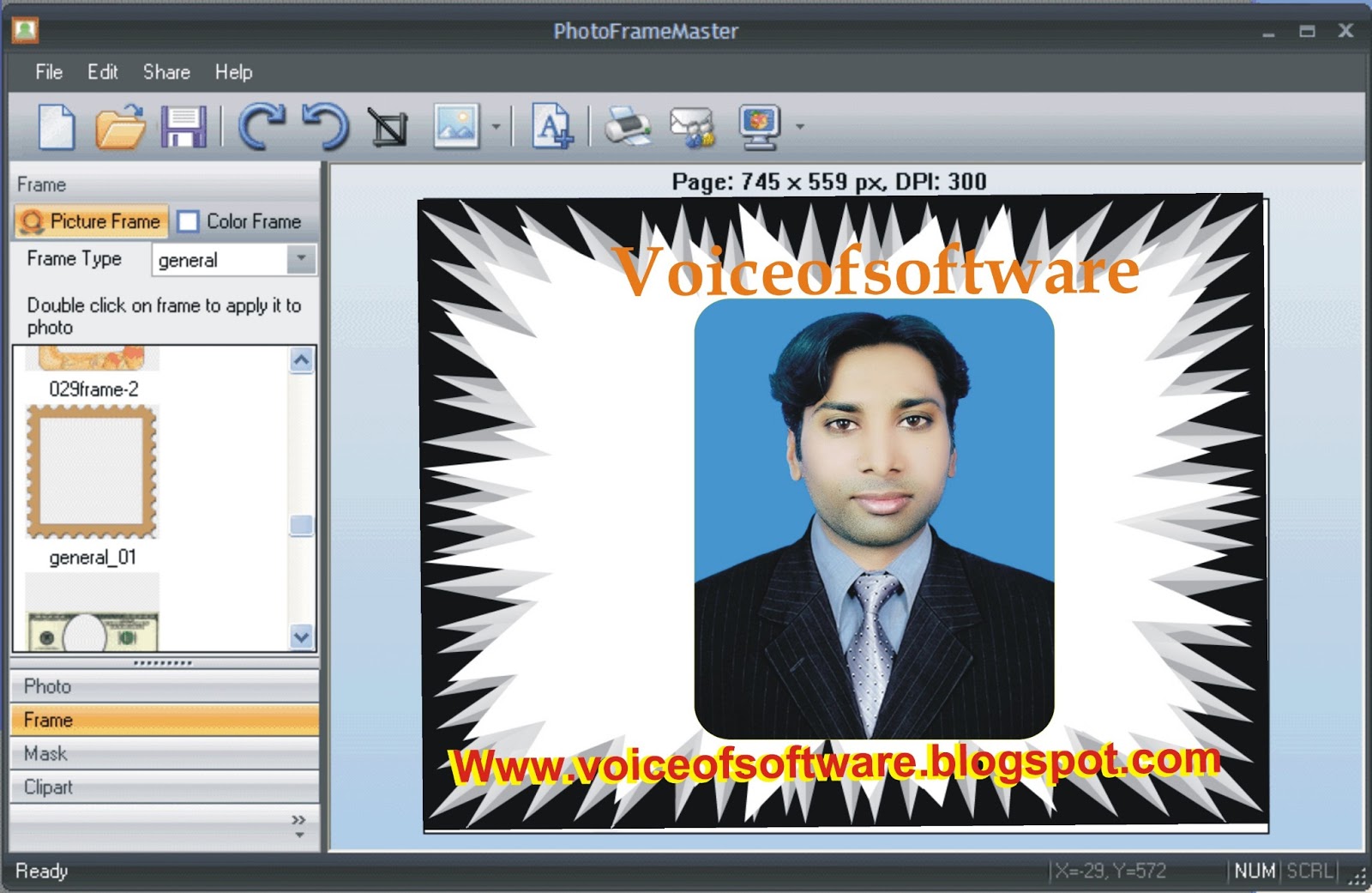 Photo Frame Master Voice Of Softwares
