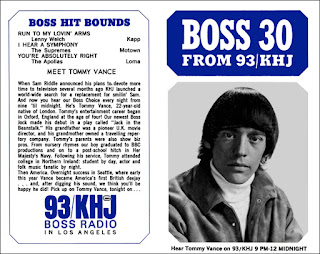 KHJ Boss 30 No. 15 - Tommy Vance