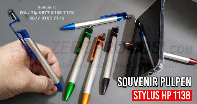 Souvenir Pulpen Stylus HP 1138, Pen stylus 1138, Pulpen Multifungsi stylus, pulpen promosi stylus + jepit hp, barang promosi pen multifungsi