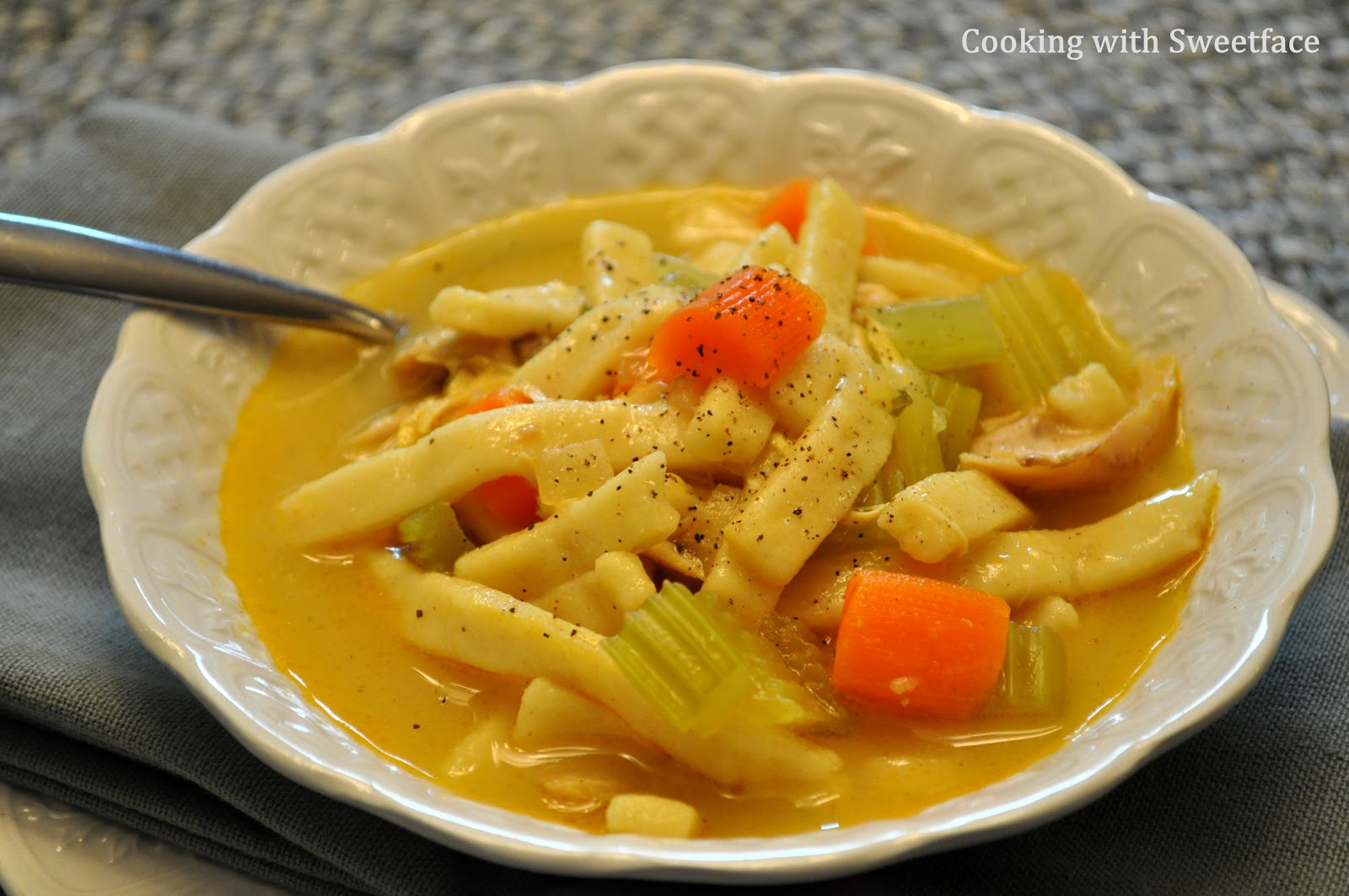 CookingwithSweetface Chicken Noodle Soup