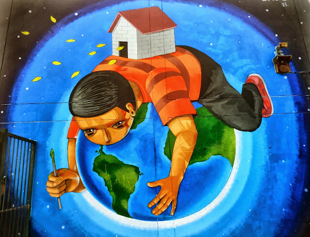 Peruvian Street Artist Jade Paints a New Mural In Barrios Altos, Lima. 4
