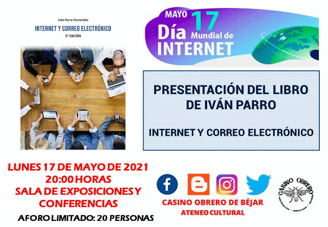 El Casino conmemorará el Día Mundial de Internet con la presentación del libro de Iván Parro - 13 de mayo de 2021