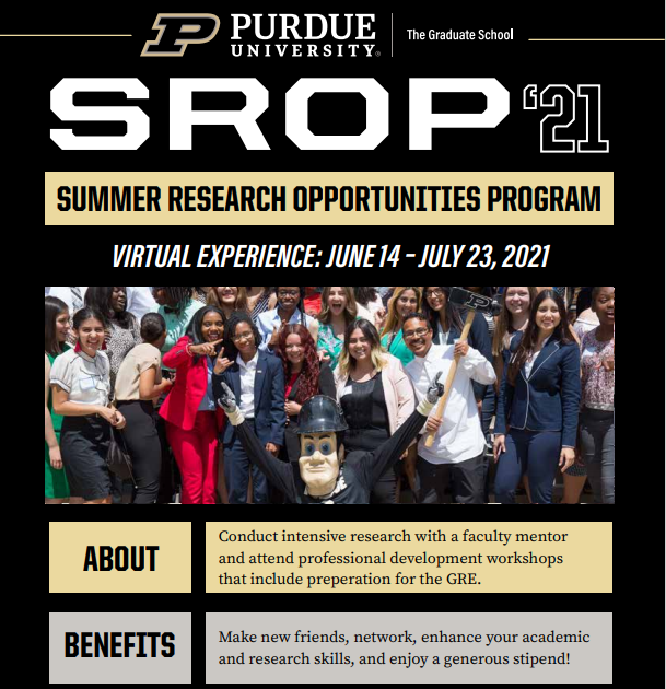 UMD PSYC ENews Purdue University Summer Research Opportunities Program!